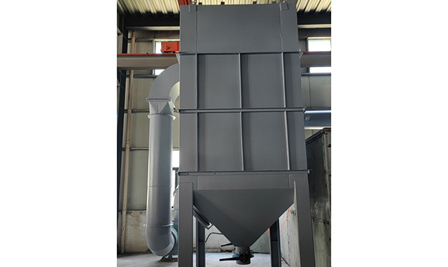 Cyclone and baghouse installation